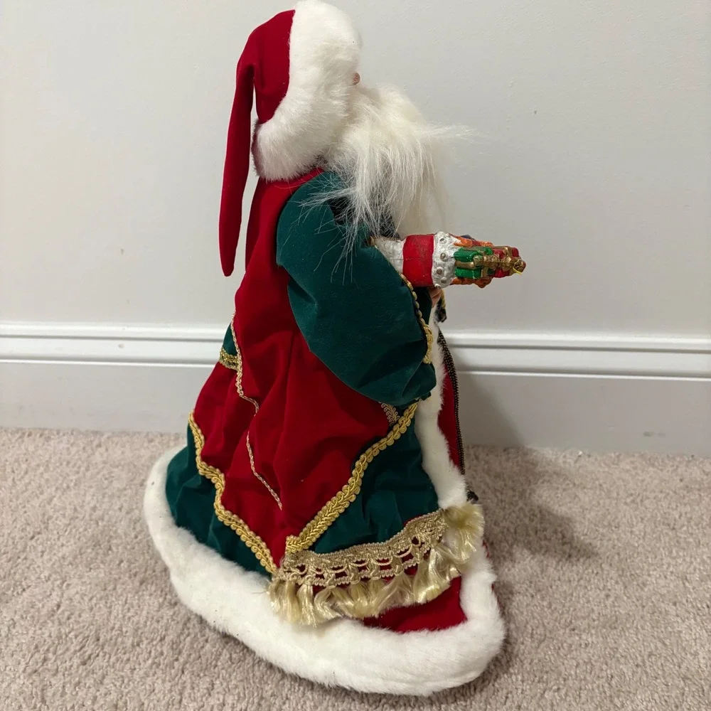 Santa Claus Christmas Tree Topper‎ or Stand Alone Decoration Old World 18